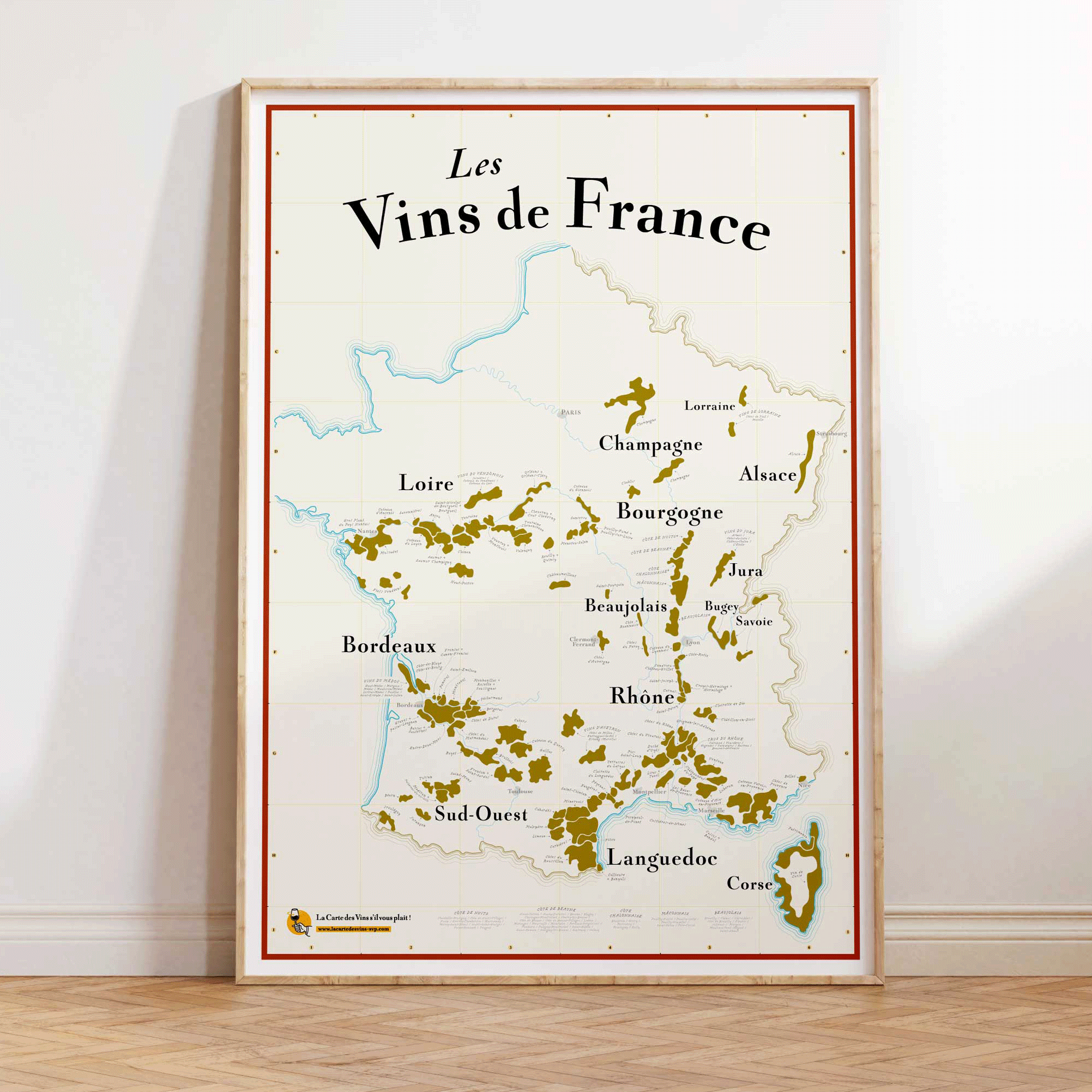 Carte des Vins de France à gratter (NOUVEAU) – La Carte des Vins s'il vous  plaît