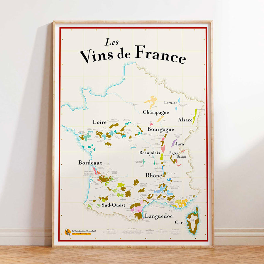 Carte des Vins de France à gratter (NOUVEAU) – La Carte des Vins s'il vous  plaît