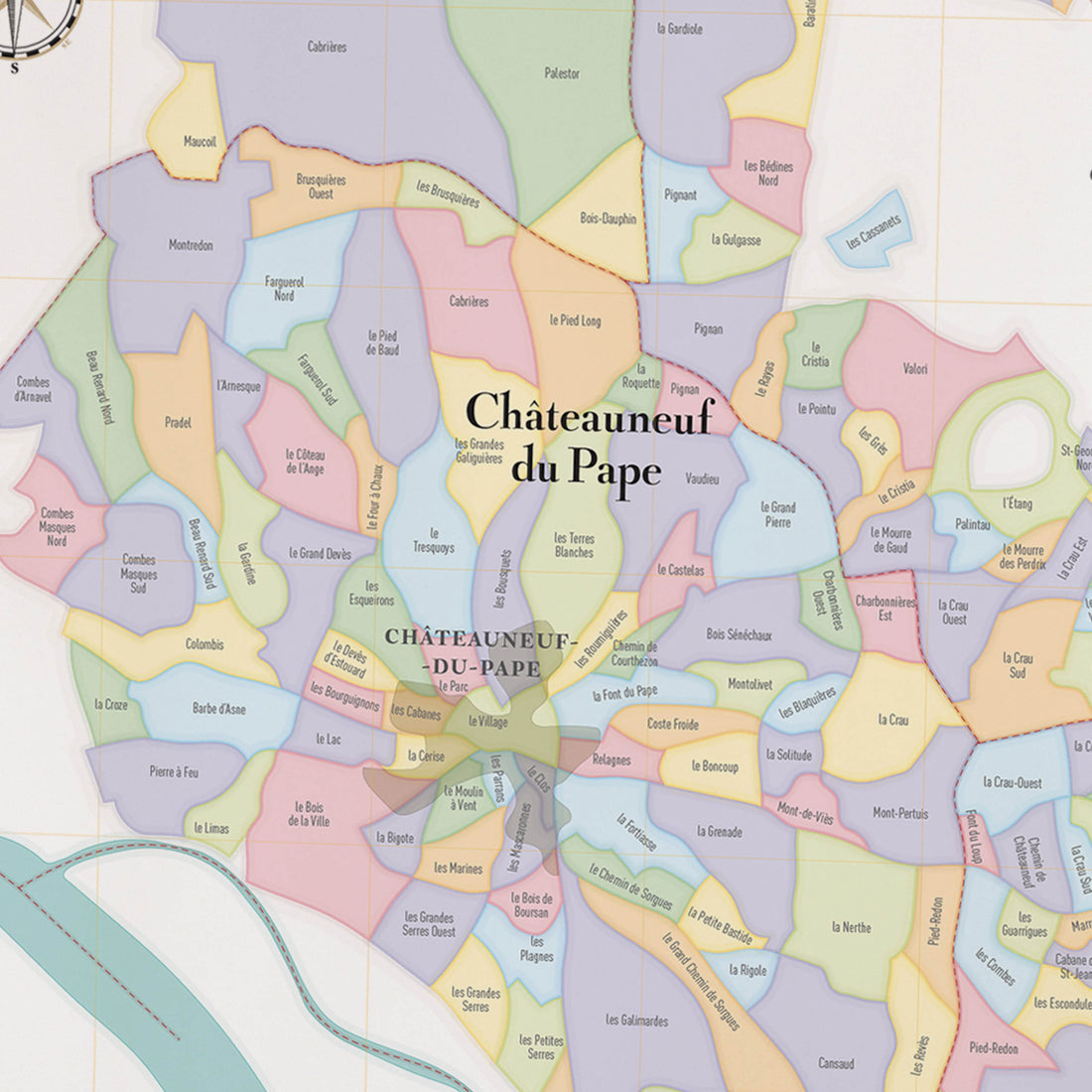 Carte des Vins de Châteauneuf-du-Pape