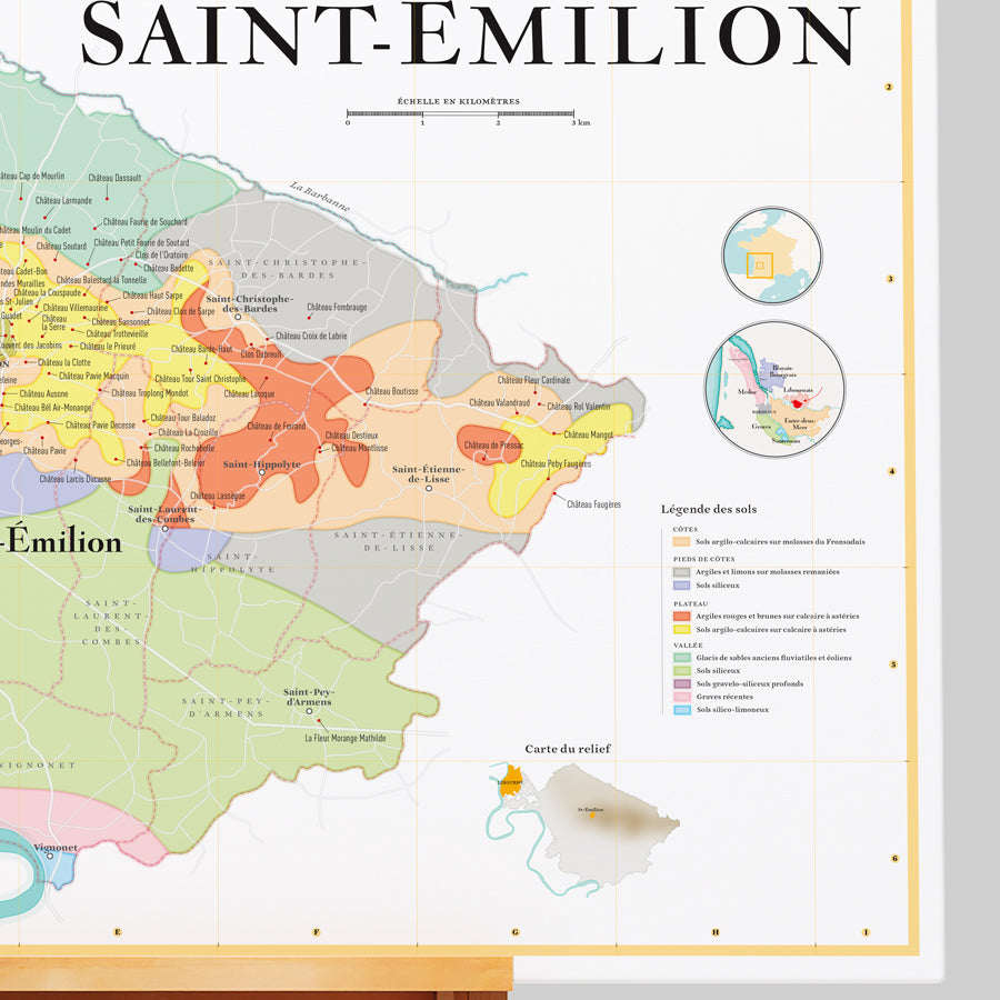carte châteaux saint emilion