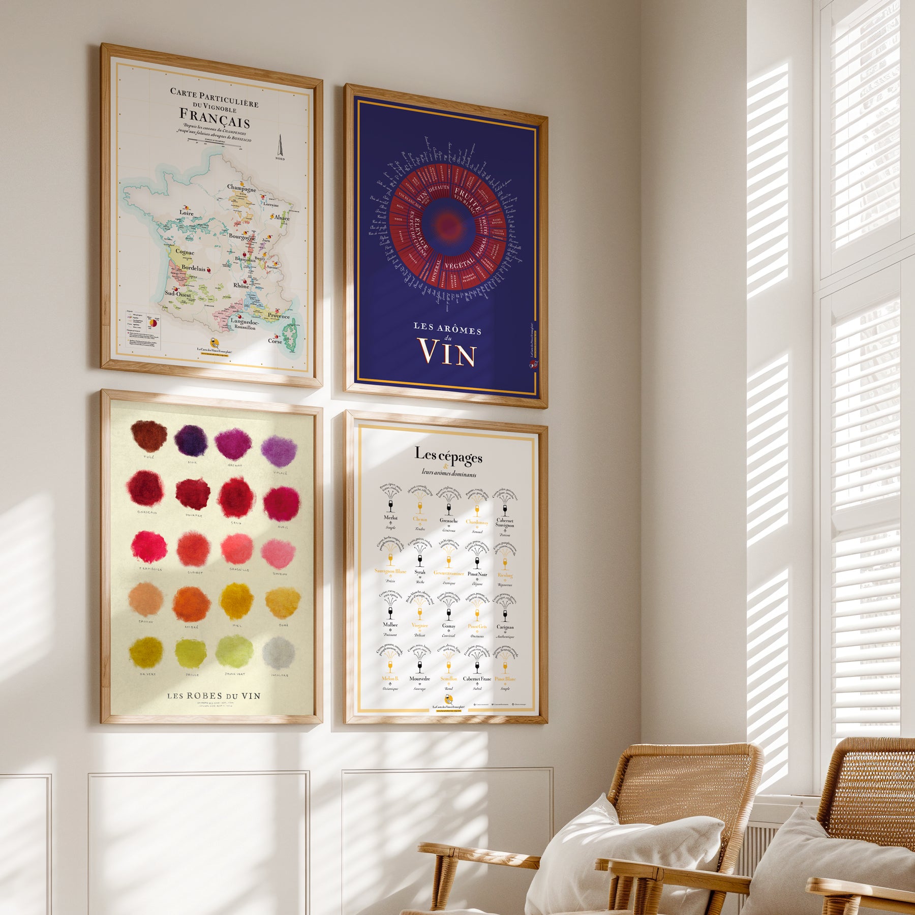 Le Pack Sommelier (4 affiches 50 x 70 cm) – La Carte des Vins s'il vous ...