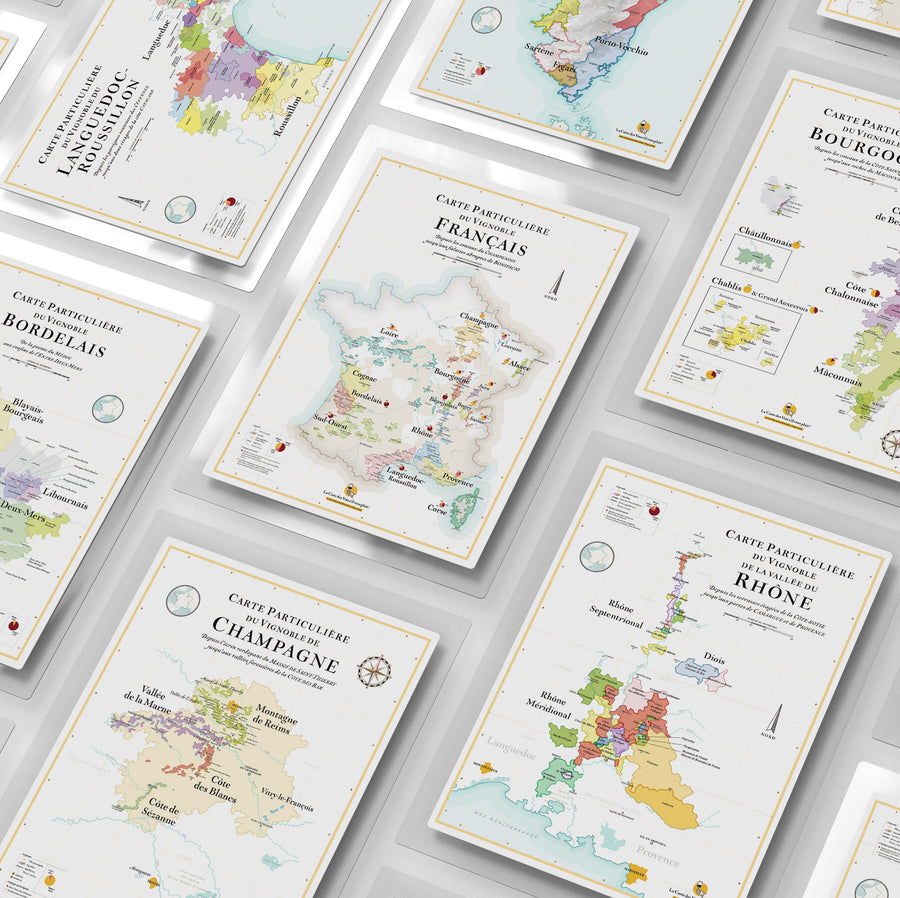 Le Pack Tour de France - 13 Cartes des Vins