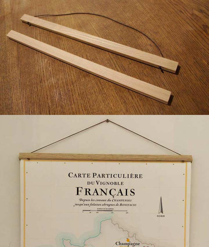 Wooden poster holder