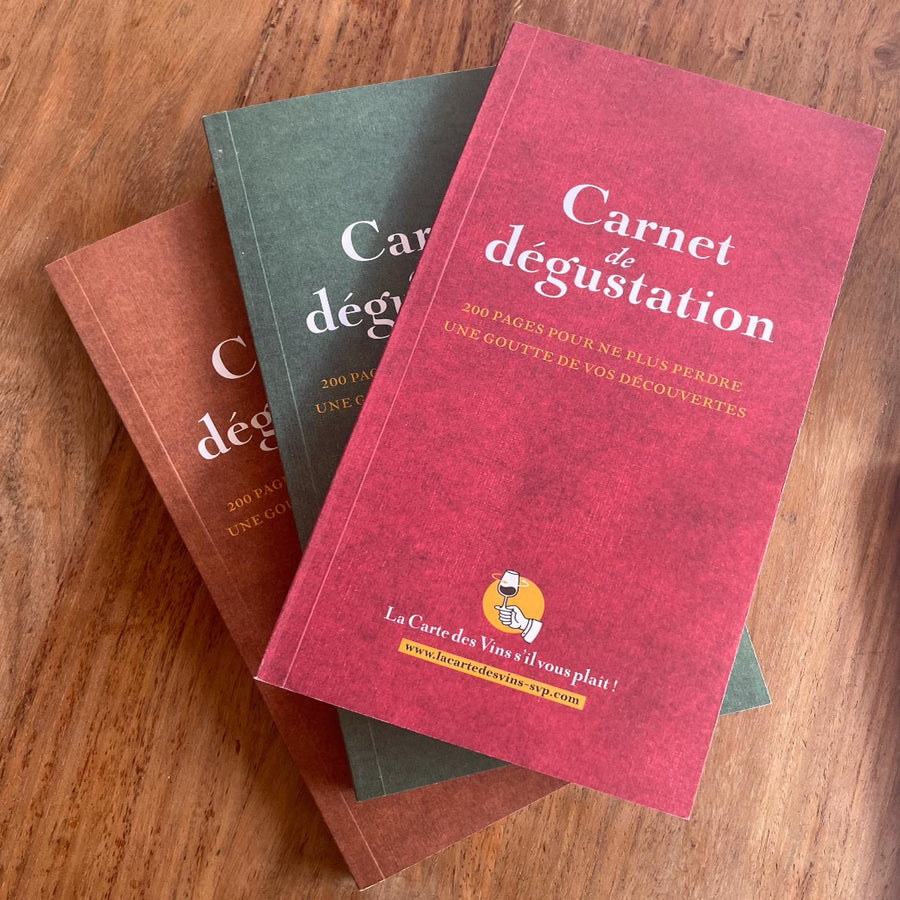 Le Carnet de dégustation de vin (200 pages + livre de cave)