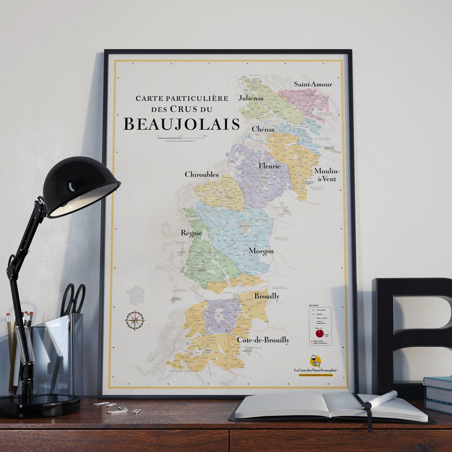 Wine Map of Beaujolais