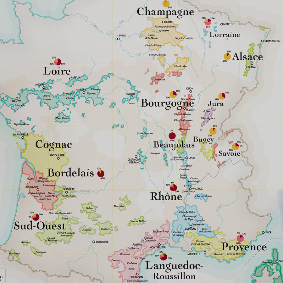 Carte des Vins de France - XL