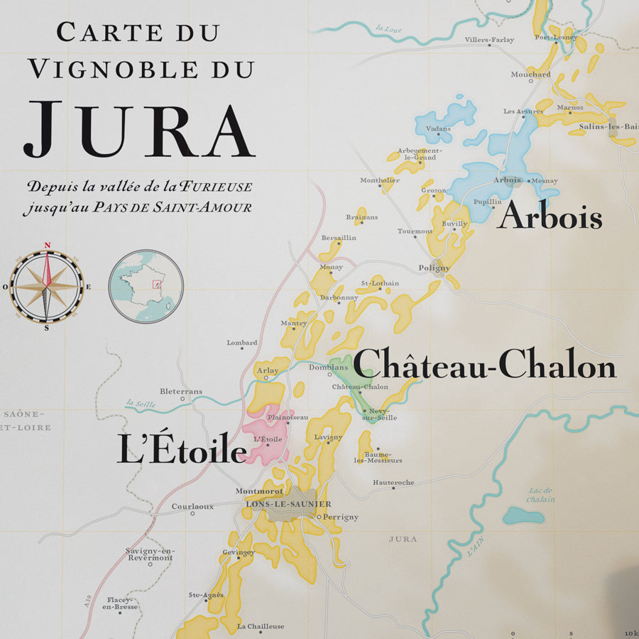 carte vins jura