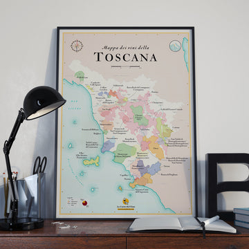 Wine Map of Tuscany
