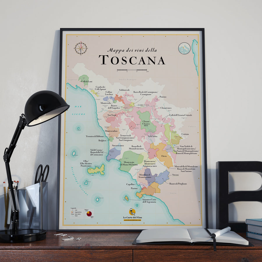 Wine Map of Tuscany