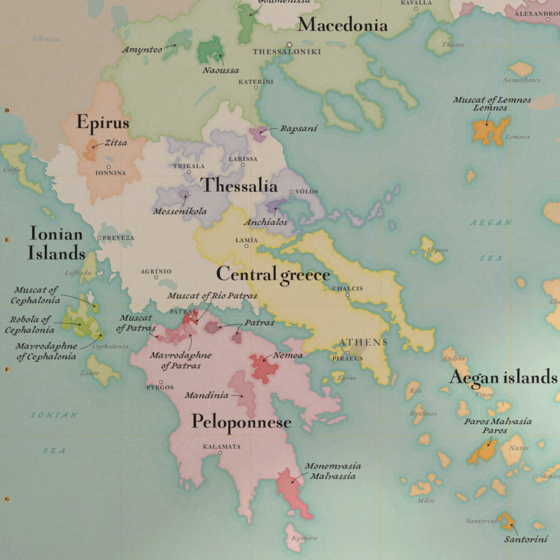 Carte des Vins de Grèce