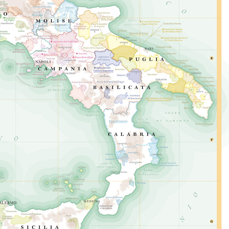 Carte des Vins d'Italie - XL