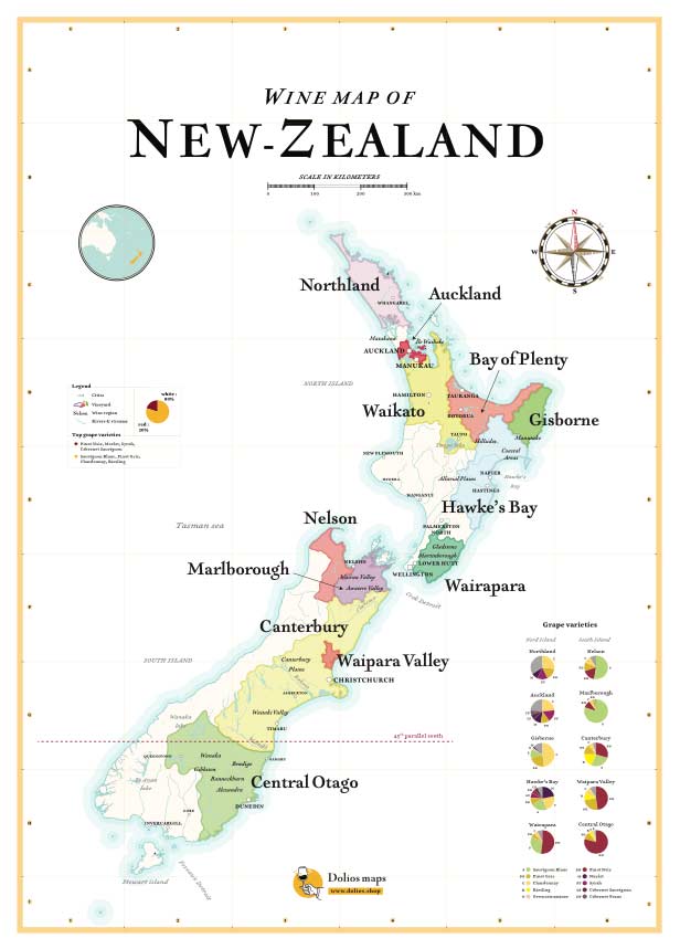 wine map new zealand dolios